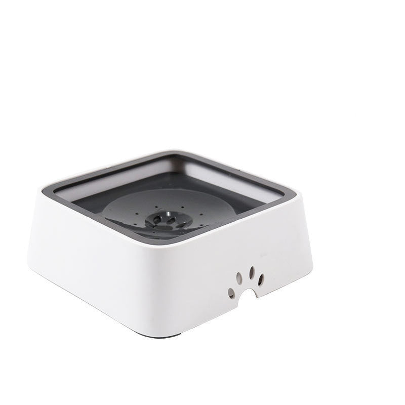 2L Cat And Dog Basin With Floating Bowl Anti-overflow Slow Water Inlet Distributor