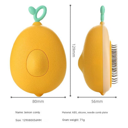 Cat Brush Hair Remover Cleaning Avocado Shaped Dog Grooming