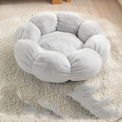 Pet Bed Mat New Pet Soft Dog Cat Blanket  Flower Shaped Doghouse