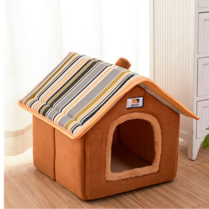 Kennel House Type Winter Warm Small Dog Teddy Cat Litter For All Seasons