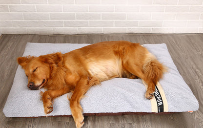 Long Warm Plush Dog Bed Quilted Base 4 sizes