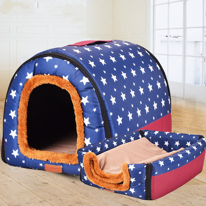 Pet Big Dog House Fully Removable And Washable Pet Kennel