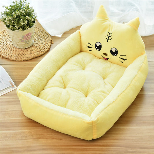 Large Pet Cat Dog Bed 7Colors Warm Cozy Dog House Soft Fleece Nest Dog Baskets