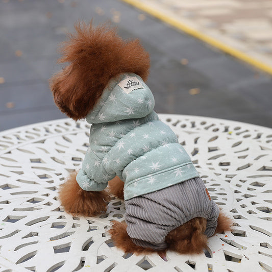 Dog Clothes Cute Padded Four-Legged Clothes For Small Dogs