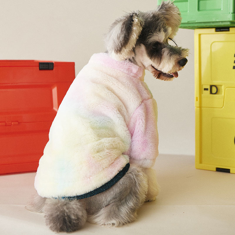 Dog Clothes Autumn And Winter Thick Fur Coat Pet Suit