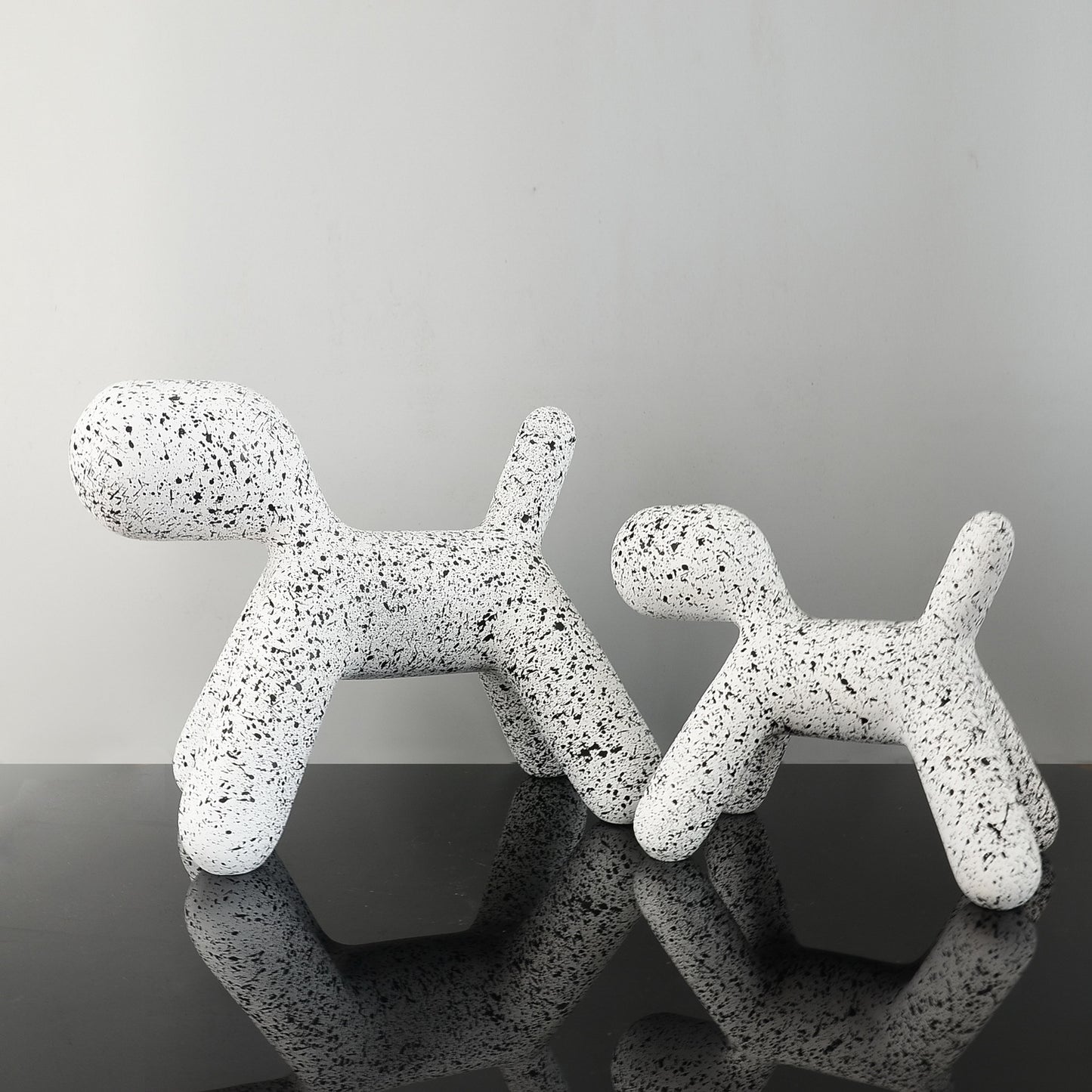 Resin Creative Balloon Abstract Dog Ornament