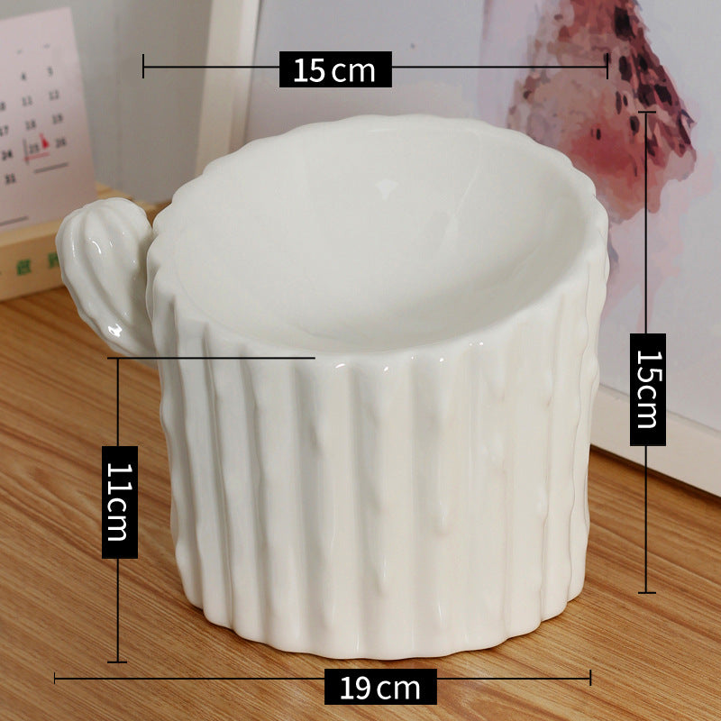 Cat Bowl Ceramic Protecting Cervical Spine High-footed Dog Bowl Dog Rice
