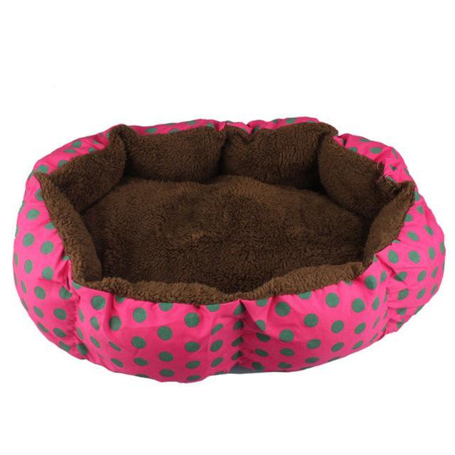 Soft Fleece Pet Dog Puppy Cat Warm Bed House Plush