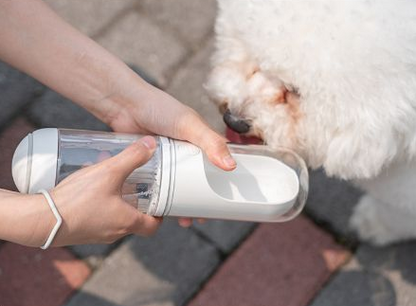 Outdoor travel water bottle for pets out cup