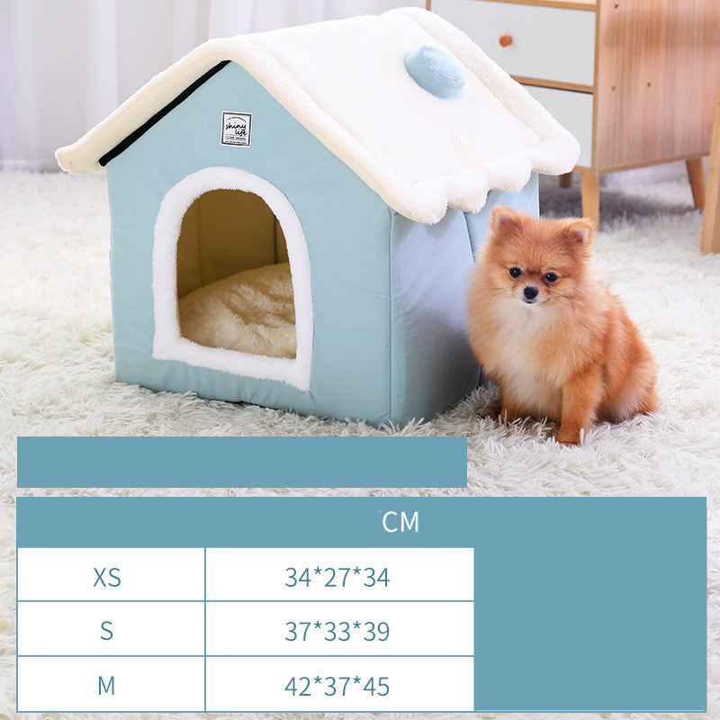 Dog Kennel House Type Warm Closed Pet Supplies