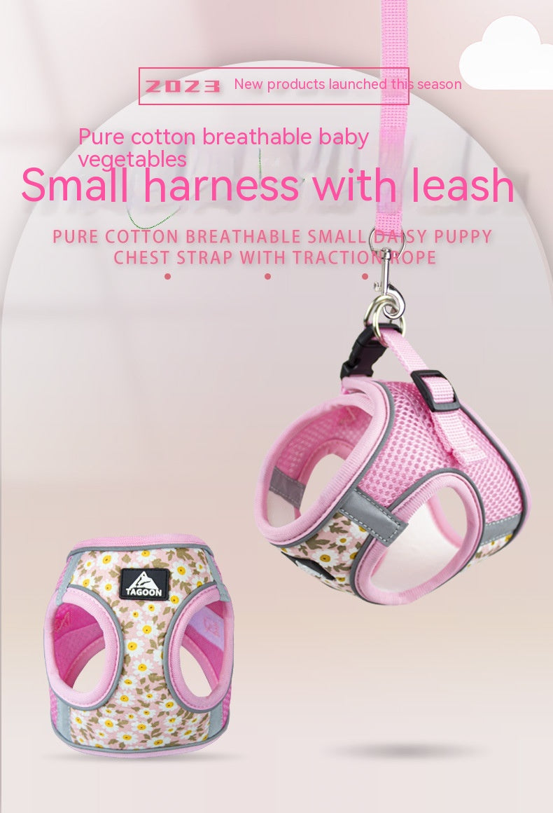 Dog Rope Leash Anti Breaking Loose Breathable Chest Strap