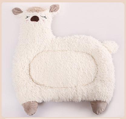 Alpaca Pet Bed Warm Plush Cat Dog Bed