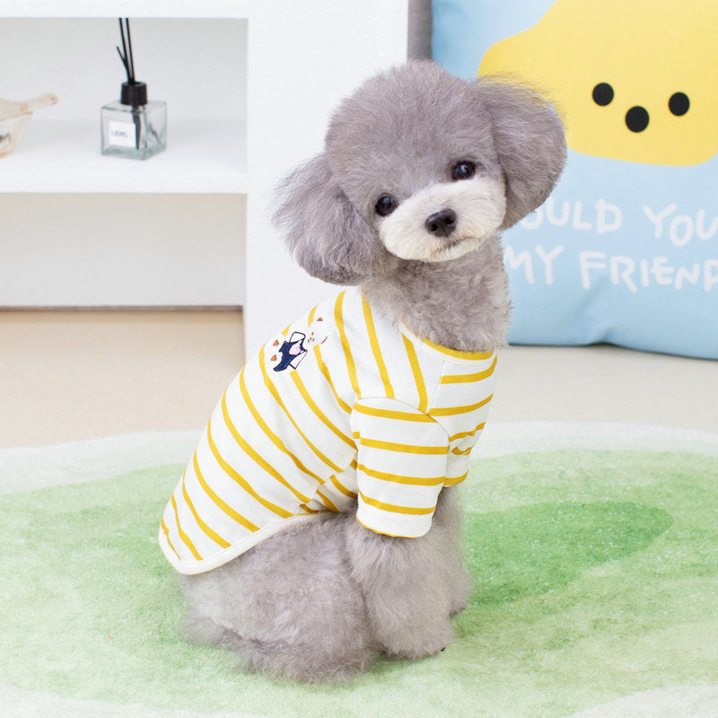 Pomeranian Teddy Small Dog Pet Suit Embrace Bear T-shirt