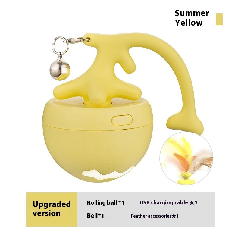 Smart Interactive Cat Toy Ball USB Rechargeable Moving Rolling Ball