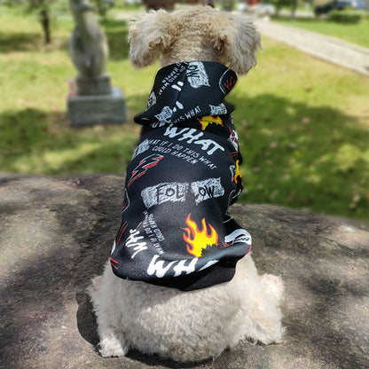 Dog Clothes Net Celebrity Skull Pet Outfit Camouflage Pet Hoodie