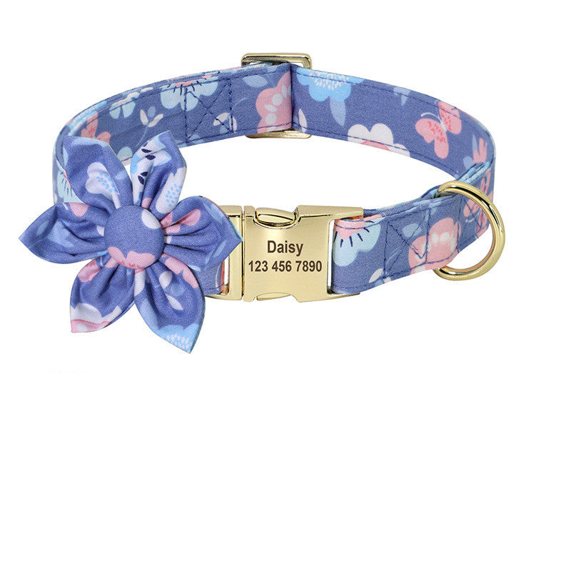 Fashion Printed Dog Collar Personalized Nylon Dog Collar