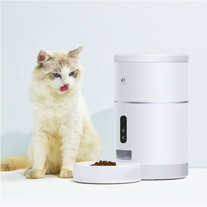 Pet Dog Cat Food Dispenser Bowl with Camera Wide Angle Automatic