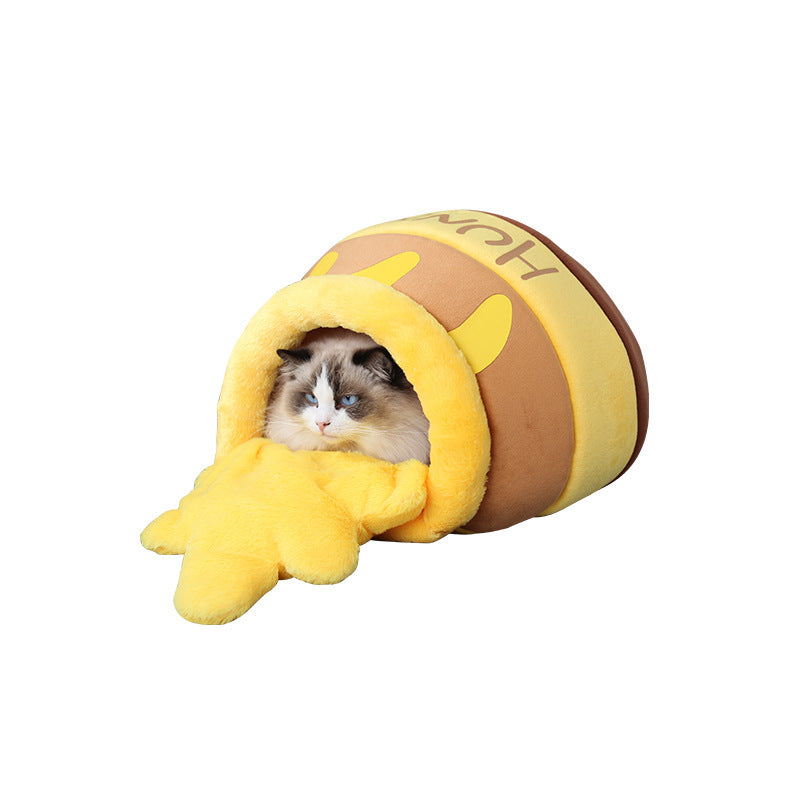 Winter Warm Honey Jar Shaped Universal Pet Nest