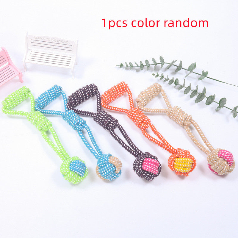 Interactive Cotton Rope Mini Dog Toys Ball For Dogs Accessories