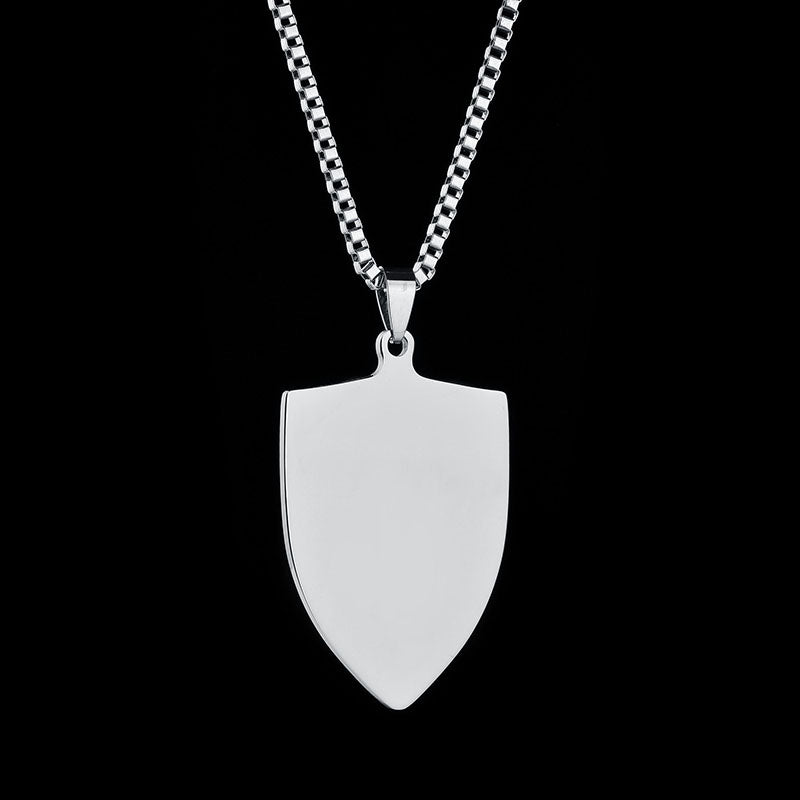 Titanium steel military brand stainless steel men's necklace