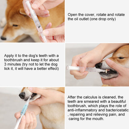 Pet Teeth Repairing Kit For Dog Cat Teeth Cleaning Pen Kit
