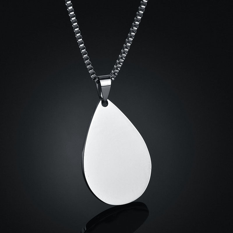 Titanium steel military brand stainless steel men's necklace