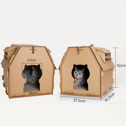 Cat house carton