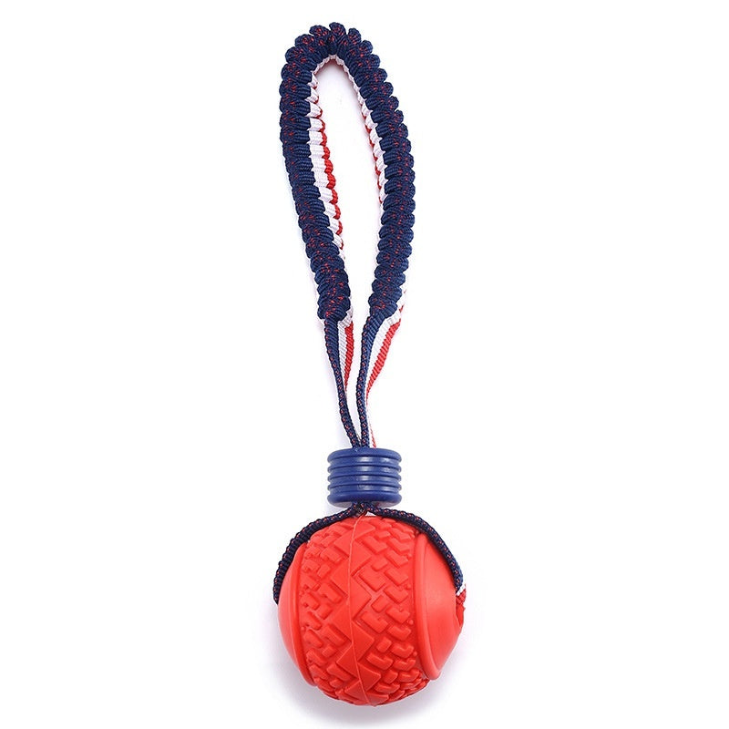 Interactive Dog Toy Ball Interactive Teether With Rope