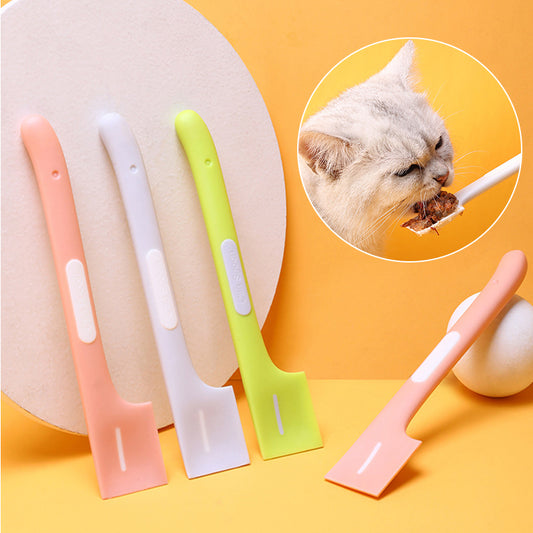 Pet Canned Spoon Multi-function Can Opener Puppy Feeding Mixing Scoop
