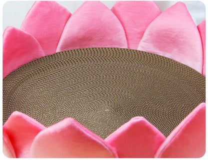 Pet Cool Nest Lotus Shape Round