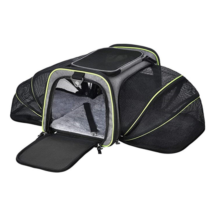 Carrier For Cat Pet Airline Approved Expandable Foldable Carrier