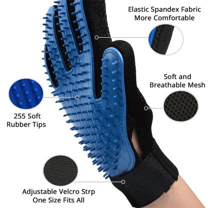 Cat Grooming Glove For Cats Wool Glove Pet Hair Deshedding Brush Comb