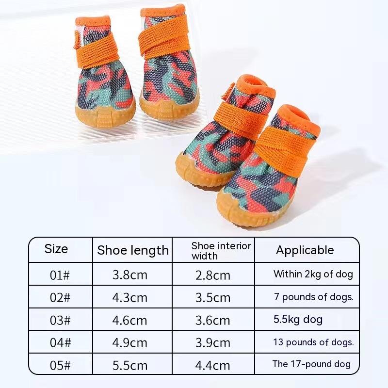Dog Mesh Surface Shoes Upgraded Breathable Sandwich Thickened