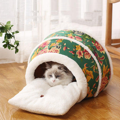 Honey Pot Cat Nest Cartoon Cat Bed House Cave Lounger