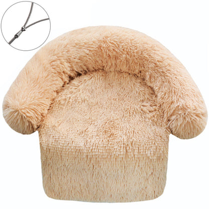 Zipper Removable Washable Plush Kennel Plush Blanket Integrated Pet Bed Dog Sofa Bed Delivery Standard