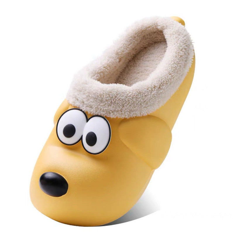 Cute Dog Shoes EVA Winter House Shoes
