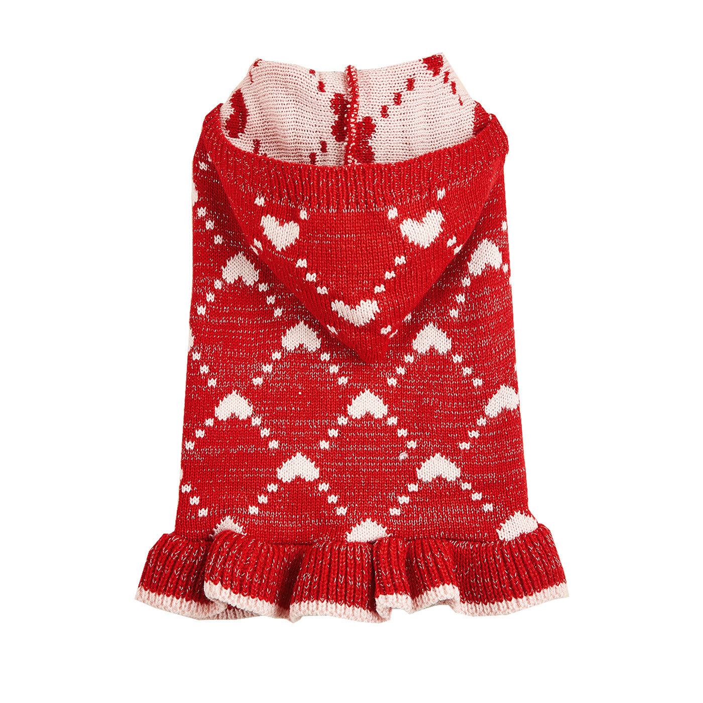 Small Dog Sweater Hoodies Dress Winter Knit Cute Clothing