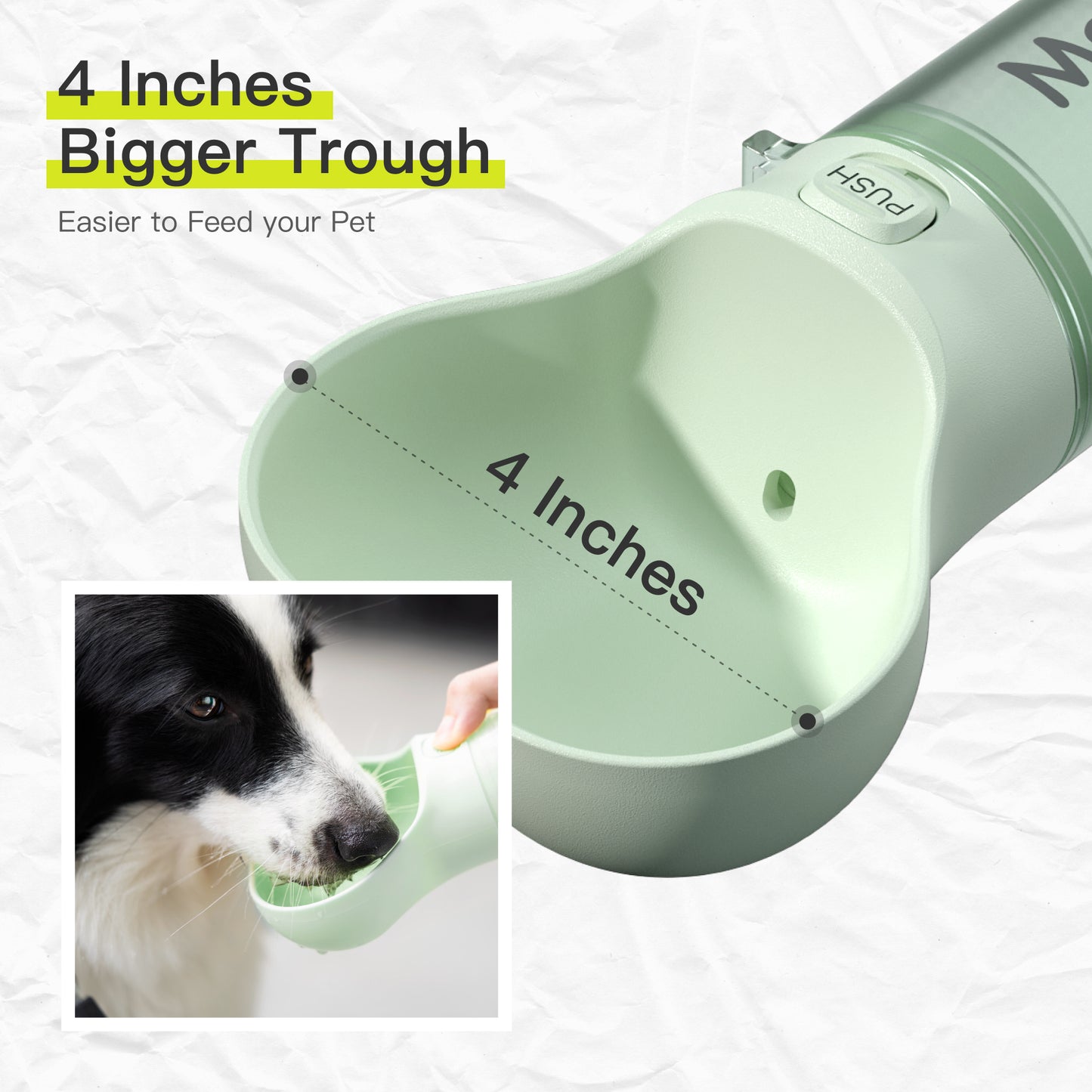 Pet Dog Water Bottle Feeder Bowl 2 in 1 Leak Portable Food Bottle