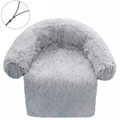 Zipper Removable Washable Plush Kennel Plush Blanket Integrated Pet Bed Dog Sofa Bed Delivery Standard