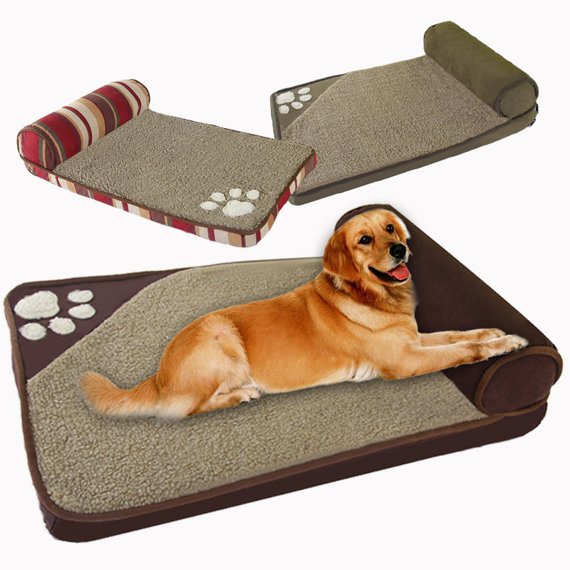 Dog Kennel Pet Bed With Pillow Bed