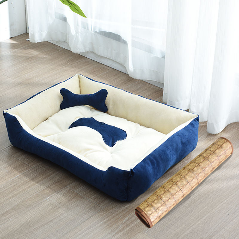 Kennel Four Seasons Golden Retriever Teddy Kennel Dog Bed Mat