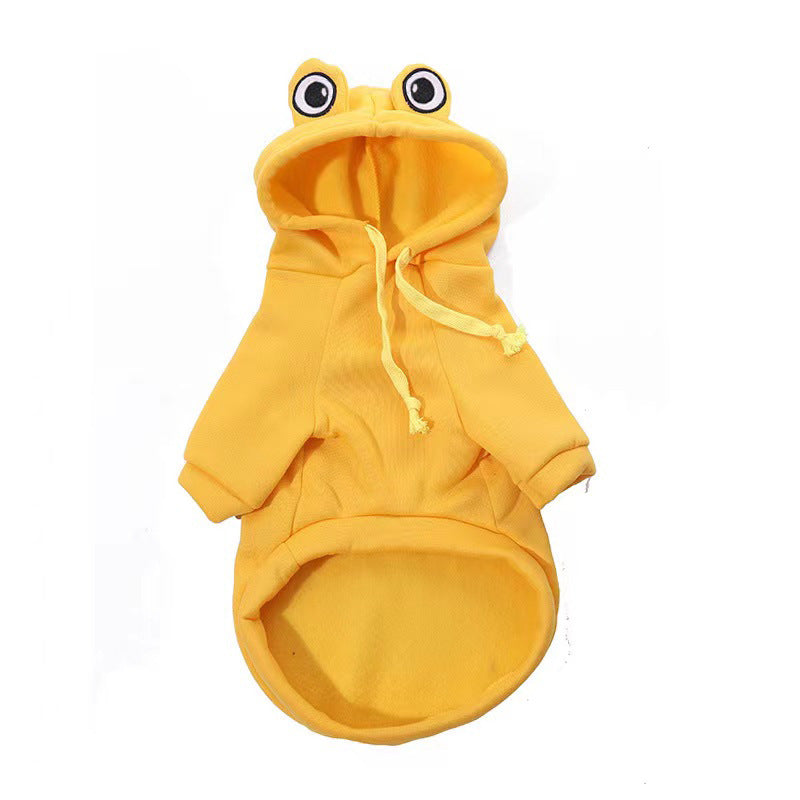Frog Dog Small Medium Sweater Fleece Clothes Pet Products