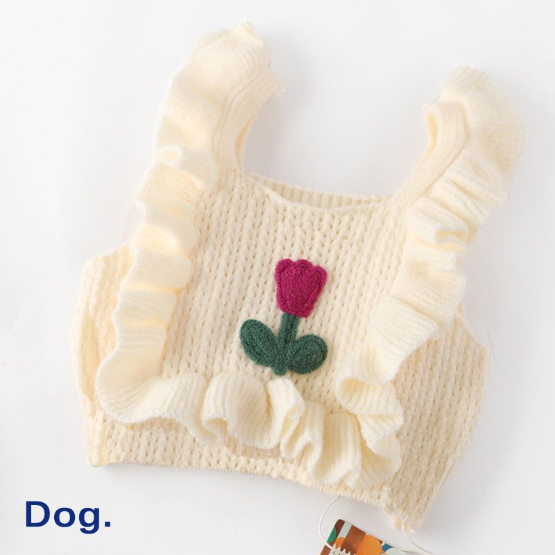 Dog Clothes Short Knitted Sweater Pet