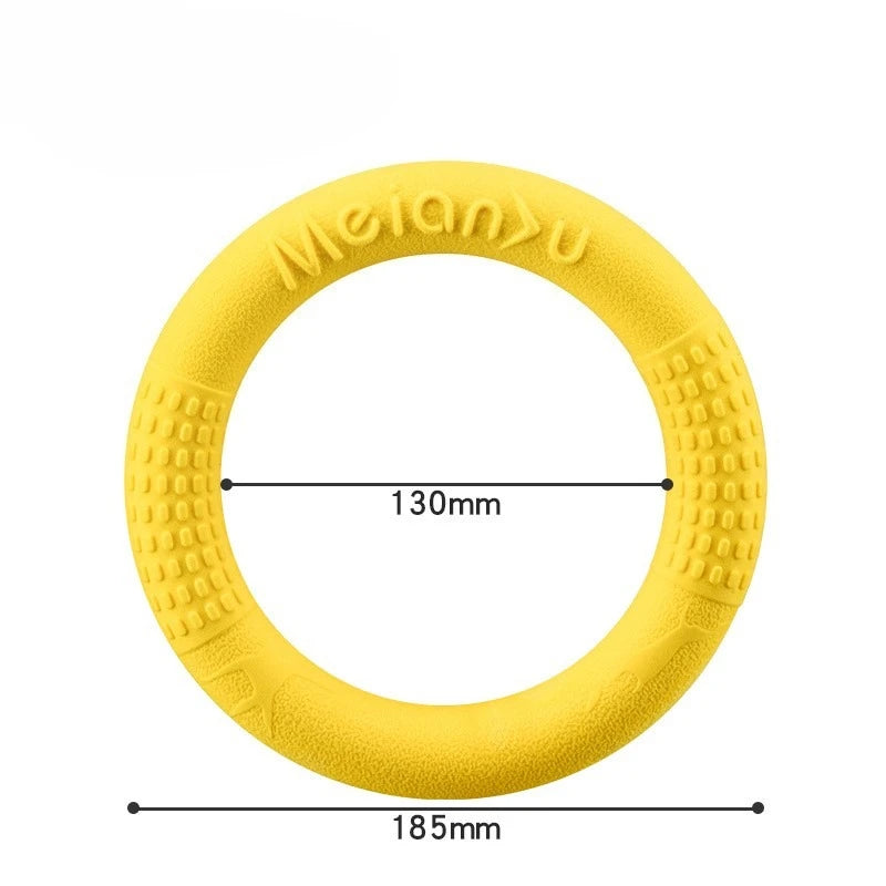 Bite-Resistant Soft Pull-Ring Frisbee Dog Training