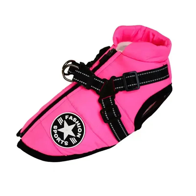 Winter Dog Clothes for Small Dogs Warm Fleece Large Dog Jacket