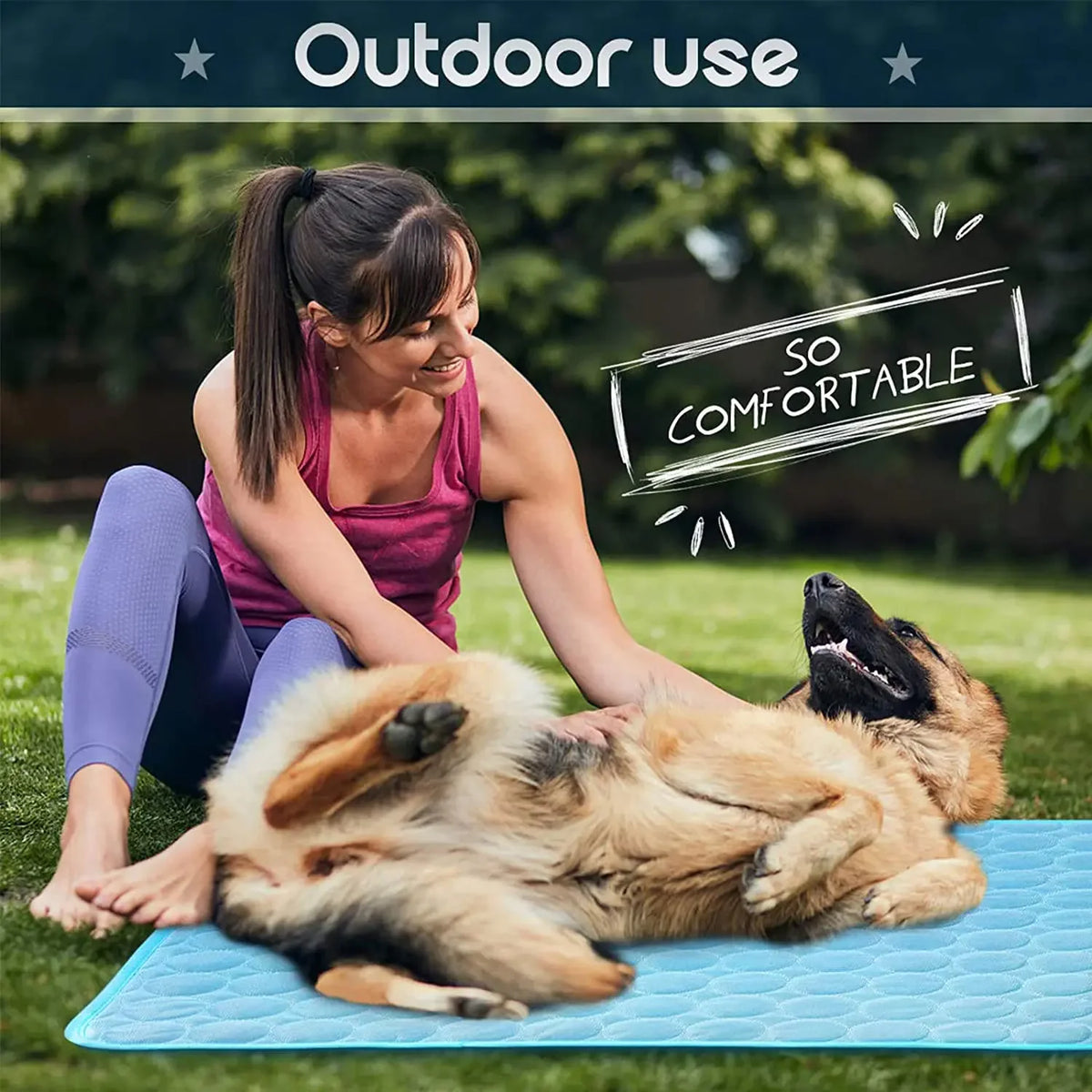 NONOR Dog Cooling Mat Summer Pet Bed for Dogs Cats Kennel Pad
