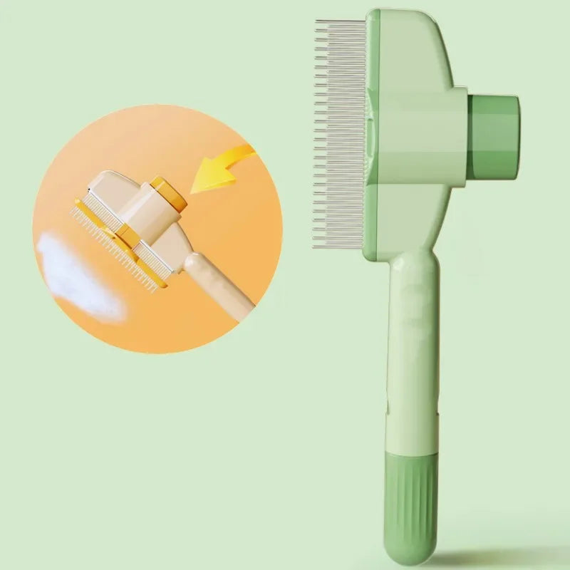 Dog Comb Pet Hair Remover One Button Dogs Brush