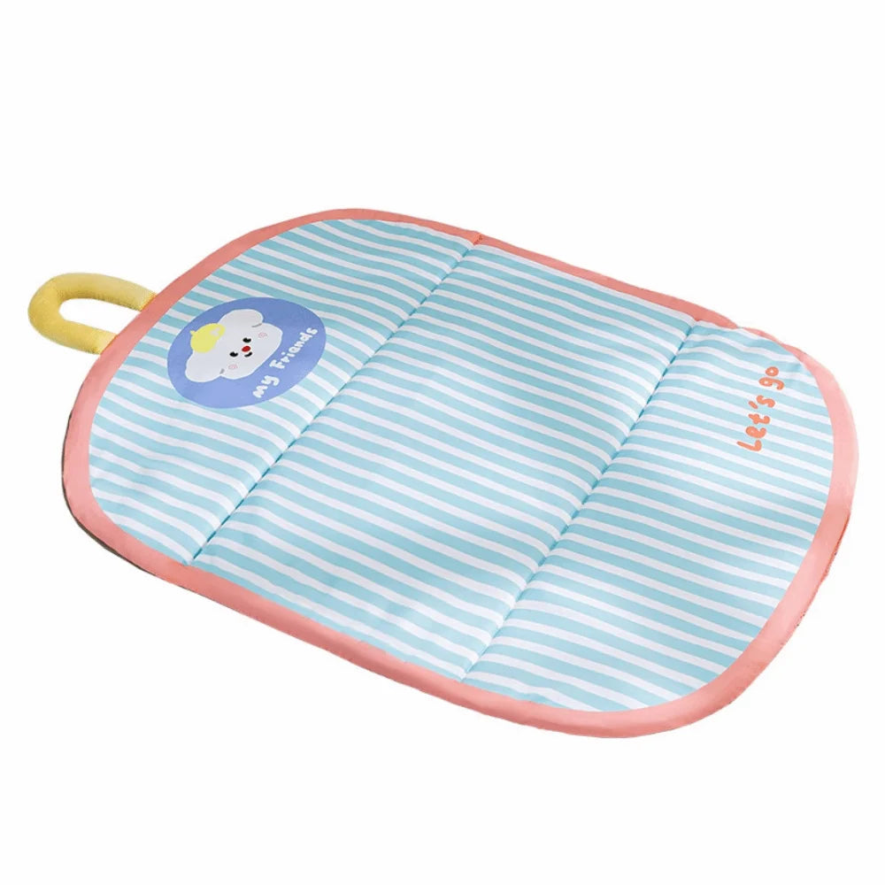 Washable Cartoon Pet Cooling Mat anti-scratch Ice Gel Dog Cat Sleeping Pad