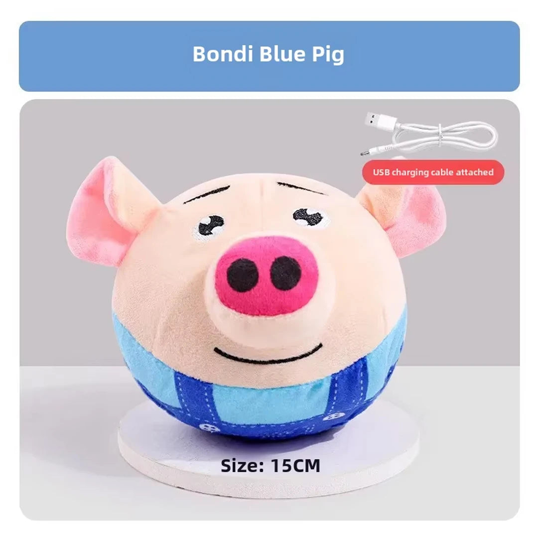 New Dog Toys Interactive Puzzle Electric Plush Jumping Ball