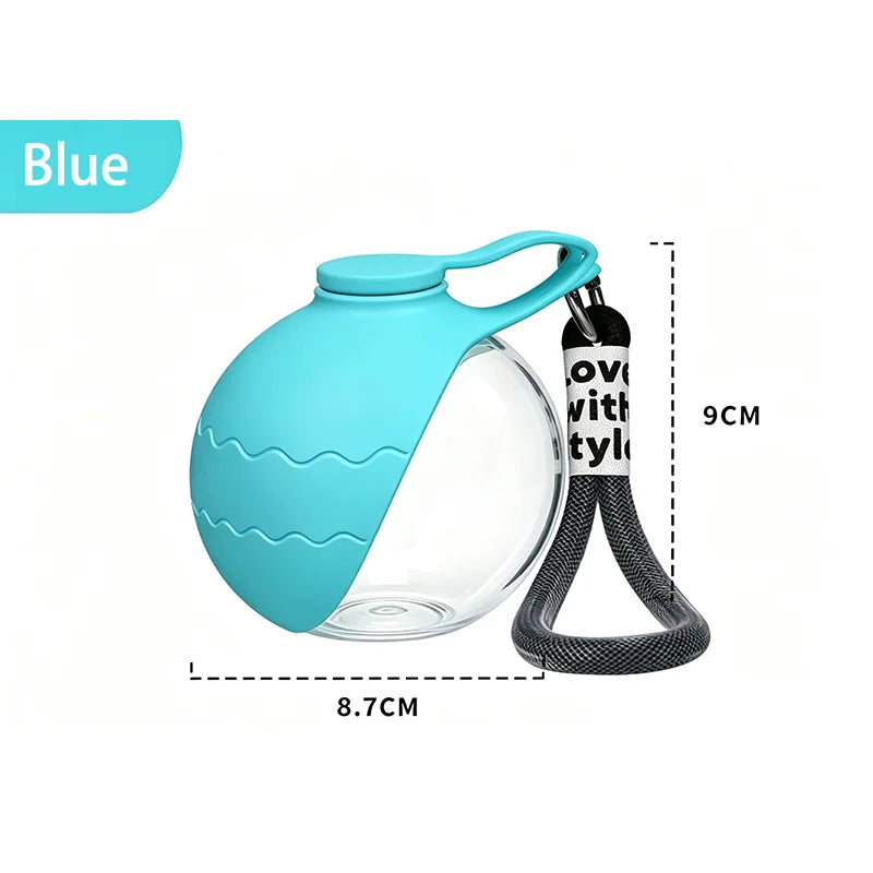 Portable Pet Dog Water Bottle With Collapsible Silicone Bowl